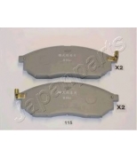 JAPAN PARTS - PA115AF - Колодки торм. диск. пер. Murano 3.5